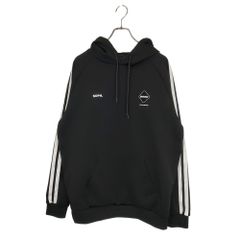 F.C.Real Bristol エフシーレアルブリストル 25SS TRAINING TRACK HOODIE トラック フーディ パーカー FCRB-250061 XL ブラック メンズ