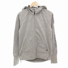 クイックシルバー QUIKSILVER ジップアップパーカー フーディ ロゴプリント 長袖 S グレー /FFのサムネイル