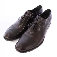 エンポリオアルマーニ EMPORIO ARMANI ビジネスシューズ レースアップ ローヒール レザー 8.5 茶 ブラウン /BBのサムネイル