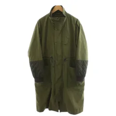 ランバンオンブルー LANVIN en Bleu コート ロング丈 ライナー付き アウター 46 カーキ /AN27