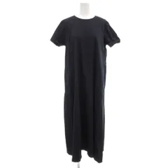 セオリーリュクス theory luxe 21SS ワンピース 半袖 麻 リネン ロング丈 38 M 紺 ネイビー /AE