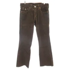 トゥルーレリジョン TRUE RELIGION TRUE RELIGIONS ブラウン 無地 コーデュロイ 長ズボン /ML ■GY12