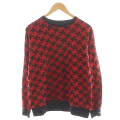 ステューシー STUSSY スウェット トレーナー 総柄 M 赤 レッド 黒 ブラック /AN35