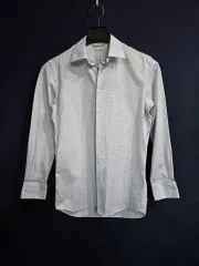 スーツサプライ チェック メンズ スリムフィット 95 長袖シャツ