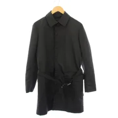 ワイスリー Y-3 ヨウジヤマモト ステンカラーコート アウター ロング丈 ワンカラー 無地 ベルト S 黒 ブラック /BBのサムネイル
