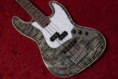 一点物】花柄リフィニッシュ ジャズベースタイプ ラッカー塗装 動作