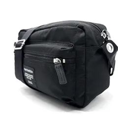 【良品】marimekko マリメッコ ショルダーバッグ トートバッグ ワンショルダーバッグ ナイロン ブラック 黒色 ユニセックス 男女兼用 メンズ レディース