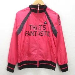 g■ルコックスポルティフ/lecoqsportif ゴルフブルゾン/スポーツウエア【M】ピンク/men's/8【中古】■