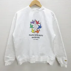g■マークゴンザレス/MARK GONZALES スウェットシャツ/トレーナー 裏起毛【M】白/men's/55【中古】■