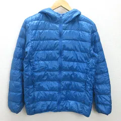 U■ユニクロ/UNIQLO ウルトラライトダウンジャケット【S】青/men's/k17【中古】■