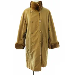 レリアン Leilian ファーライナー付きコート アウター 中綿 ダブル 9 キャメルブラウン /ES ■OS