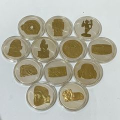 30838】アステカの秘宝 フランクリン・ミント製 SV925メダルセット 12