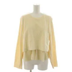 ドゥロワー Drawer ブラウス カットソー ウール 長袖 36 アイボリー フリル /RR