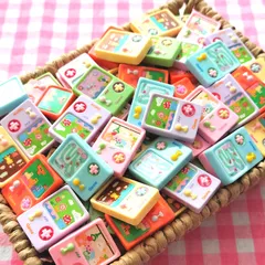 【264】50個 デコパーツ ミニチュア ゲーム  ミックス まとめ売り