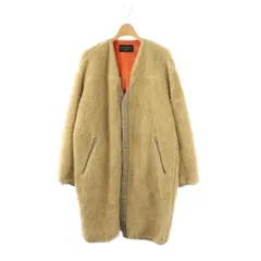 マカフィー MACPHEE トゥモローランド ボアコート ノーカラーコート アウター 36 ベージュ /DF ■OS