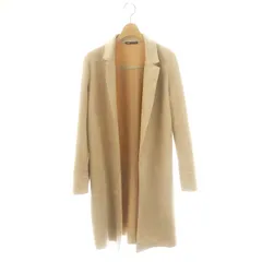 ザラ ZARA ボタンレスチェスターコート ミドル丈 前開きトッパー XS ベージュ /AT ■OS ■GY39 ■AX