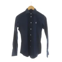 ポロ ラルフローレン POLO RALPH LAUREN カジュアルシャツ ワイシャツ 長袖 4 紺 ネイビー /RR