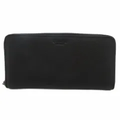 コーチ COACH 長財布 ウォレット ラウンドファスナー ロゴ レザー 黒 ブラック /GV ■GY06