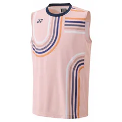 ヨネックス YONEX メンズゲームシャツ（ノースリーブ） テニス・バドミントン ウェア（メンズ） (10640Y)、(630)ピンクベージュ