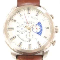 ディーゼル DIESEL 腕時計 DZ-4357 アナログウォッチ ビッグケース クォーツ 文字盤ホワイト シルバーカラー /AE