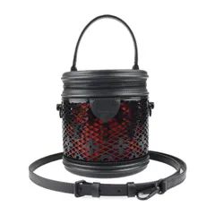 LOUIS VUITTON ルイ ヴィトン カンヌ ハンドバッグ M20363 レザー ブラック レッド  モノグラム レース バニティバッグ 2WAY ショルダーバッグ ビトン 