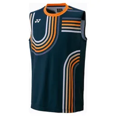 ヨネックス YONEX メンズゲームシャツ（ノースリーブ） テニス・バドミントン ウェア（メンズ） (10640Y)、(554)ダークネイビー