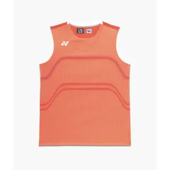 ヨネックス YONEX メンズゲームシャツ（ノースリーブ） テニス・バドミントン ウェア（メンズ） (10714)、(814)サイバーオレンジ