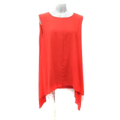 ブージュルード Bou Jeloud ワンピース ミニ ノースリーブ 38 M オレンジ /YI