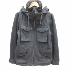 ビームスハート BEAMS HEART ジャケット ブルゾン ジップアップ フード 裏ボア M グレー /YK