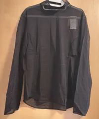 新品タグ付き　ユニクロ　XL　黒ブラック　マメクロゴウチコラボ　メッシュハイネックT　長袖　重ね着◎　大きいサイズ　プラスサイズ