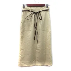 アプワイザーリッシェ Apuweiser-riche タイトスカート ロング 2 M 黄色 イエロー /YI