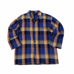 日本版) YVES SAINT LAURENT イヴ・サンローラン ロゴ 刺繍 ヴィンテージ CHECK シャツ