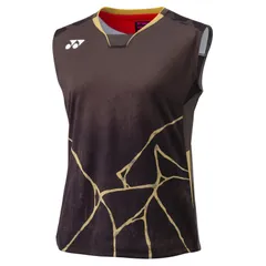 ヨネックス YONEX ウィメンズゲームシャツ（ノースリーブ） テニス・バドミントン ウェア（レディース） (20963Y)、(015)ブラウン