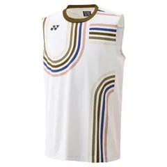 ヨネックス YONEX メンズゲームシャツ（ノースリーブ） テニス・バドミントン ウェア（メンズ） (10640Y)、(206)ナチュラル