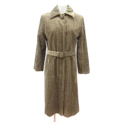 コムサ COMME CA ステンカラーコート 総裏地 コーデュロイ 9 M ベージュ /MN