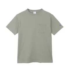 チャンピオン Champion  SHORT SLEEVE POCKET T BASIC ウェア(メンズ･ユニ) (C3-X357)、(690)グレイッシュグリーン