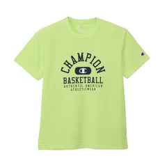 チャンピオン Champion  SHORT SLEEVE T-SHIRT BASKETBALL ウェア(キッズ) (CK-DB341)、(620)ライム