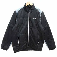 アンダーアーマー UNDER ARMOUR 中綿ジャケット ブルゾン ジップアップ 総裏地 MD 黒 ブラック /YK