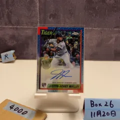 2025 Topps Chrome 35th Anniversary JUSTYN-HENRY MALLOY 072/299 直筆サインカード Detroit Tigers RC ルーキー Rookie Mojo Refractor カード