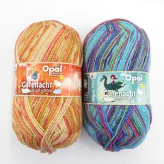 毛糸 Opal オパール Gutenacht Geschichten 4ply グーテナハト 2玉セット col.9890 9894 1玉 100g 425ｍ ソックスヤーン 秋冬 未使用品