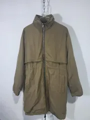 カーキ色 レディース ロング マウンテンパーカー アウター