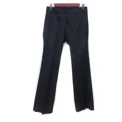 コムサデモード COMME CA DU MODE スラックスパンツ ストライプ 9 M 紺 ネイビー /YI