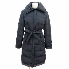 プラステ PLST ダウンコート ステンカラー ジップアップ 総裏地 4 XL 黒 ブラック /YK