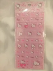 ハローキティ 90s　タイルシール GOGOギャル ヒョウ ピンク  Y2K 平成レトロ JK　キティ　シール　19-15