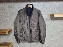 L 100サイズ ユニクロ リバーシブル 軽量ダウン キルティングジャケット