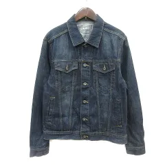 フリーゲート Free gate デニムジャケット Gジャン ジージャン M 紺 ネイビー /MN