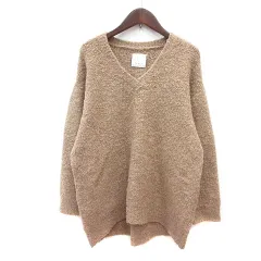 センスオブプレイス バイ アーバンリサーチ Sense of Place by Urban Research ニット セーター Vネック 長袖 アルパカ混 F ベージュ /MN
