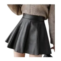 Mサイズ レザー調ミニスカート