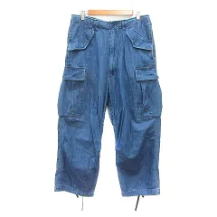 ビームス BEAMS デニムパンツ ジーンズ ストレート S 紺 ネイビー /MN