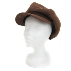 ビームスハート BEAMS HEART 帽子 キャスケット スエード調 57㎝ ブラウン 茶 /YM17
